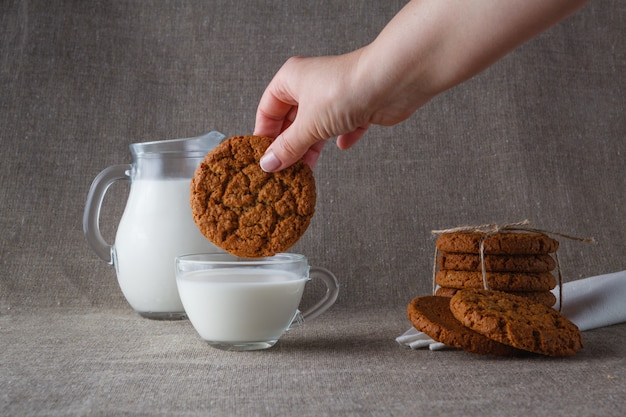 Dunk cookies de aveia