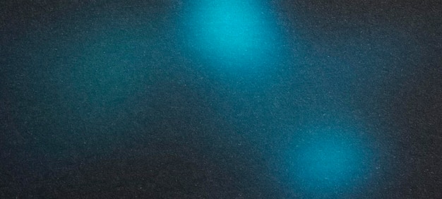Dunkelblauer Farbgradient, körniger Hintergrund, beleuchteter Fleck auf schwarzem Lärm, Textur-Effekt, breite Bannergröße