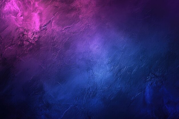 Foto dunkelblauer, lila leuchtender, körniger gradient-hintergrund
