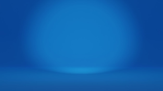Dunkelblauer Raum mit blauem abstraktem Hintergrund des Farbverlaufs für Anzeigeprodukt
