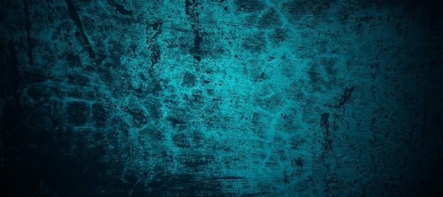 Dunkelblaues Wandhalloween-Hintergrundkonzept Gruseliger Hintergrund Horror-Betonzement-Textur für den Hintergrund