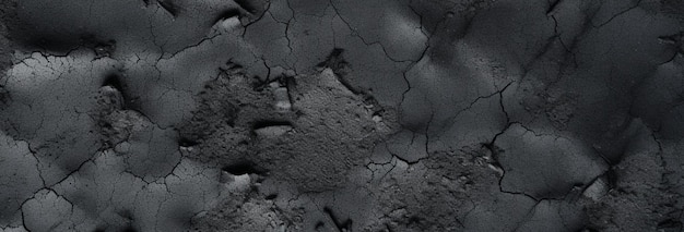 Dunkelschwarzer Zementtexturhintergrund, generative KI