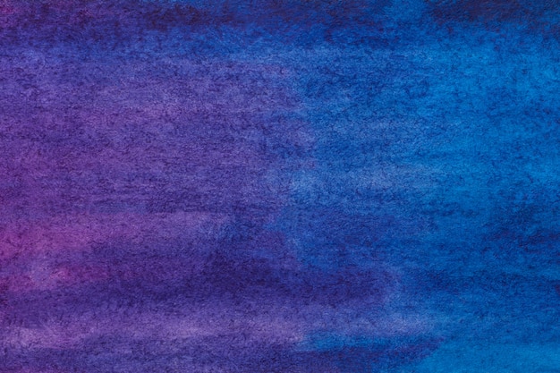 Dunkle Purpur- und Marineblaufarben des Hintergrundes der abstrakten Kunst. Aquarell auf Leinwand.
