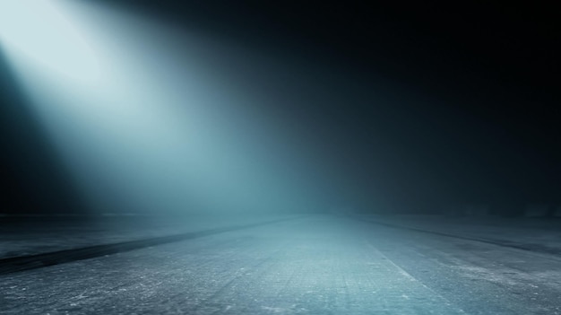 Foto dunkler abstrakter hintergrund mit holzoberfläche spotlight-rauchnebel