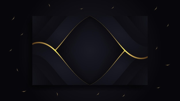 Dunkler Hintergrund mit luxuriösem Gold