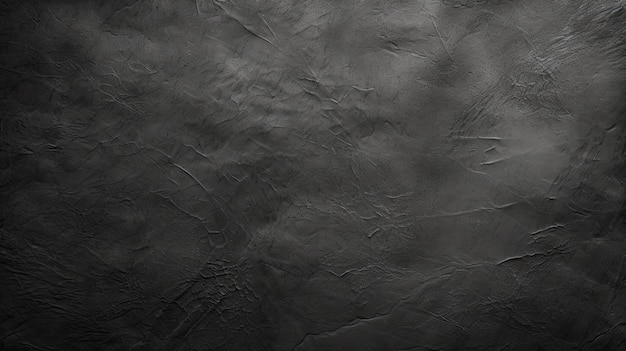 Dunkler und stimmungsvoller schwarzer Papierstrukturhintergrund mit rauer Faser und staubigem Monochromton