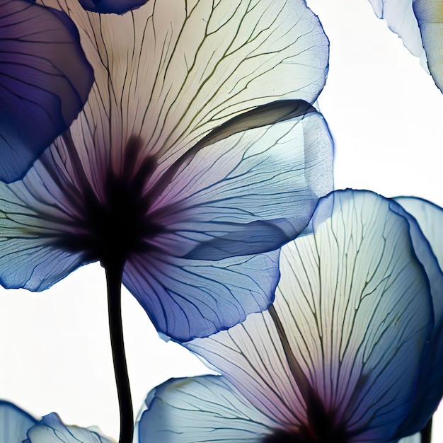 Durchscheinende Blumen Eine von National Geographic inspirierte Hintergrundbeleuchtungsfotografie