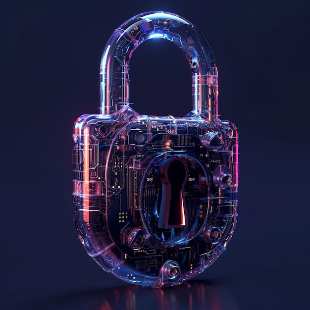 Durchscheinendes Bild eines klassischen Schlosses mit fluoreszierenden Zahlen und Zeichen im Matrixstil