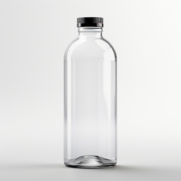 Durchsichtige Plastikflasche ohne Etikett