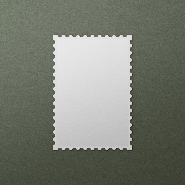 Foto durchsichtiges mockup von stamp png