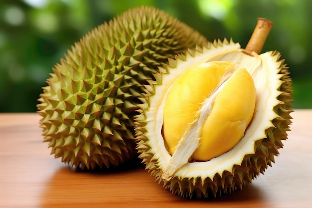 Durian como textura