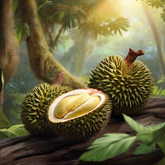 Foto durian delight o rei das sensações tropicais