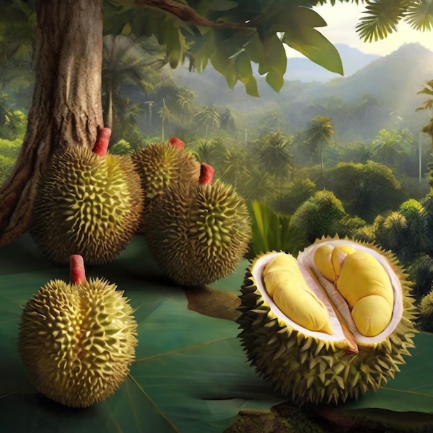Foto durian delight o rei das sensações tropicais