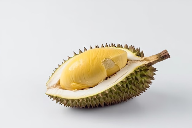 Durian em fundo branco