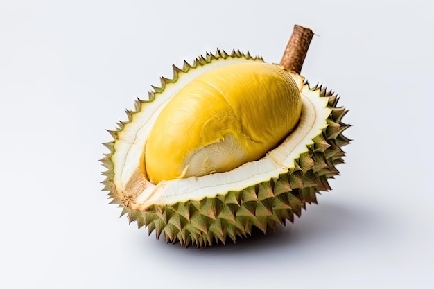 Durian en el fondo blanco