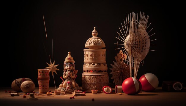 Dussehra Vijayadashami Minimalobjekte