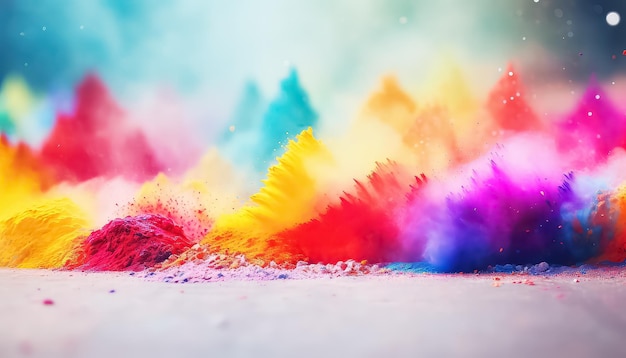 Dust Paint Slides es el concepto indio de Happy Holi.