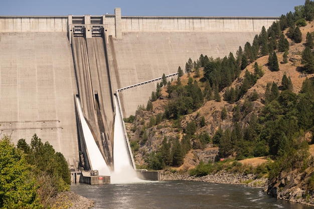 Dworshak-Damm konkrete Schwerkraft North Fork Clearwater River Idaho