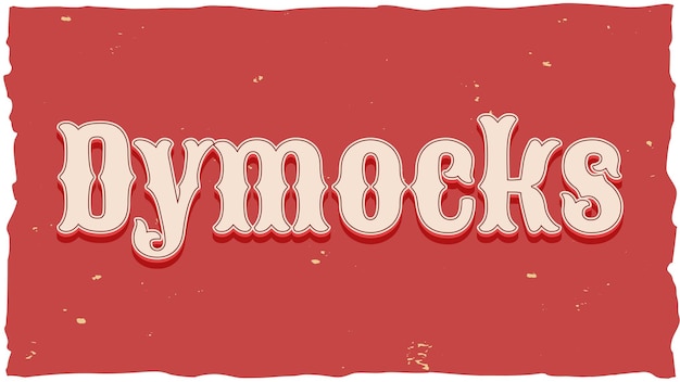 Dymocks Texto antigo