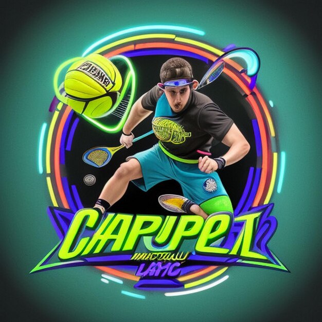 Dynamic Racquetball Nationals Logo Team Carpena Ignites a Corte com Energia Vibrante