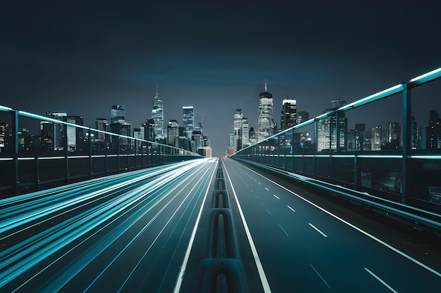 Dynamische blaue Autobahn-Animation erzeugt einen ansprechenden Bewegungs-Hintergrund