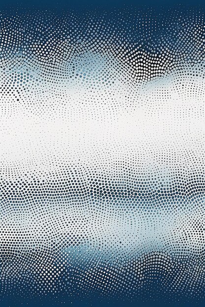 Dynamische Halftone Dots Gradient Moderne Grunge Textur in Blau und Weiß