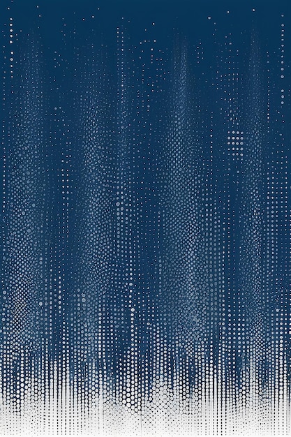 Dynamische Halftone Dots Gradient Moderne Grunge Textur in Blau und Weiß