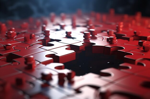 Dynamische Zusammensetzung von Puzzle-Stücken Generative ai