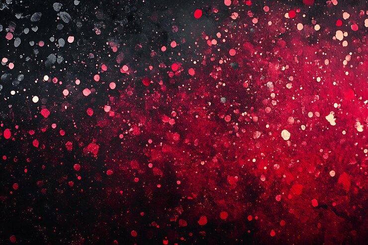 Dynamischer roter und schwarzer abstrakter Farbsplatter-Hintergrund