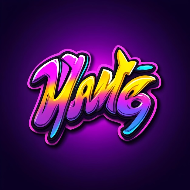 Dynamisches Streetwear-Logo mit von Graffiti inspirierter Typographie und lebendiger städtischer Hintergrund