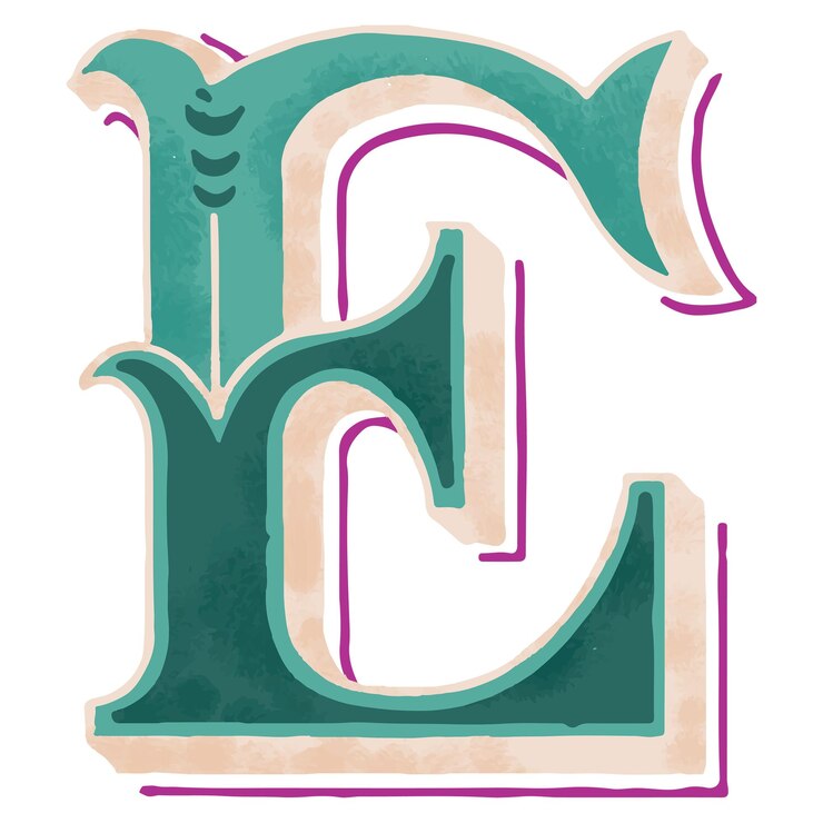 Foto e antike alphabet-png-schriftart