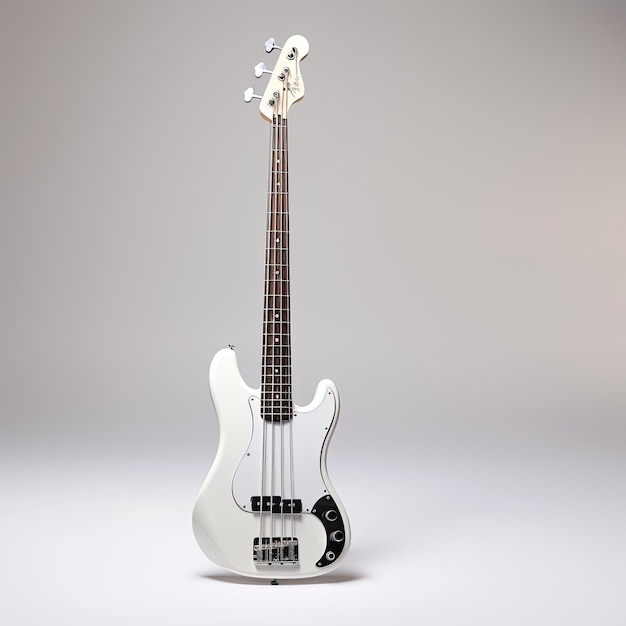 E-Bass in Weiß