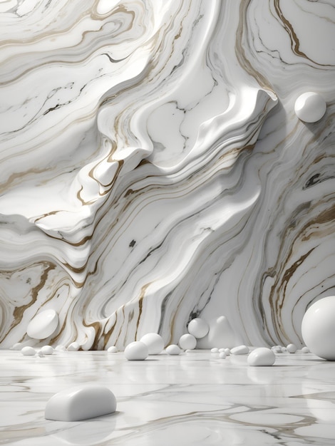 Foto e bela e elegante superfície de mármore monocromático preto e branco de cor 18