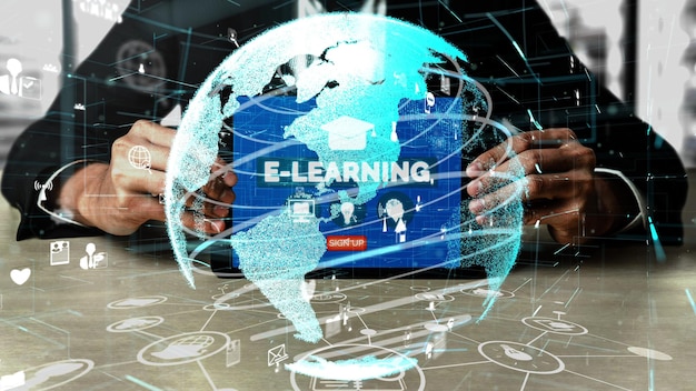 E-learning para estudiantes y universitarios conceptuales
