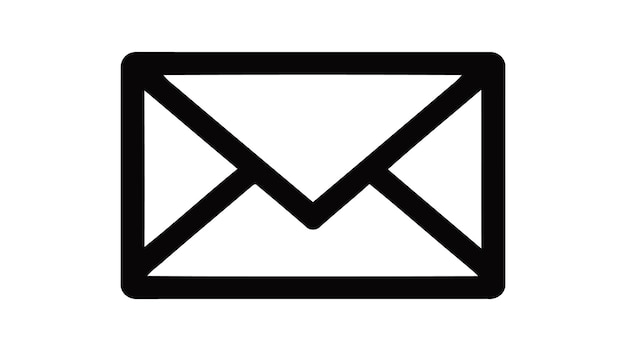 E-Mail-Umschlag-Symbol-Vektor-Illustration auf weißem Hintergrund