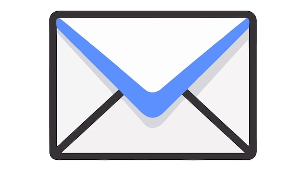 E-Mail-Umschlag-Symbol-Vektor-Illustration auf weißem Hintergrund