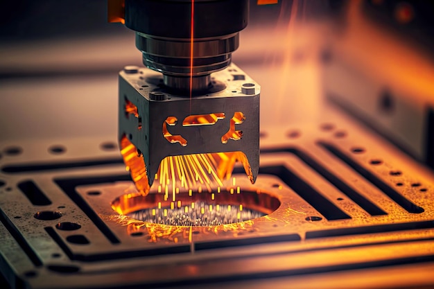 E processamento de metal com laser em equipamentos modernos