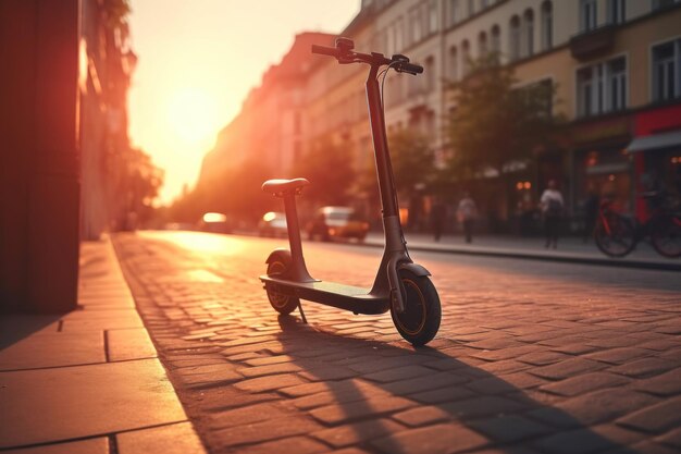 E-Scooter Mode Stadtverkehr Fahrt generieren Ai