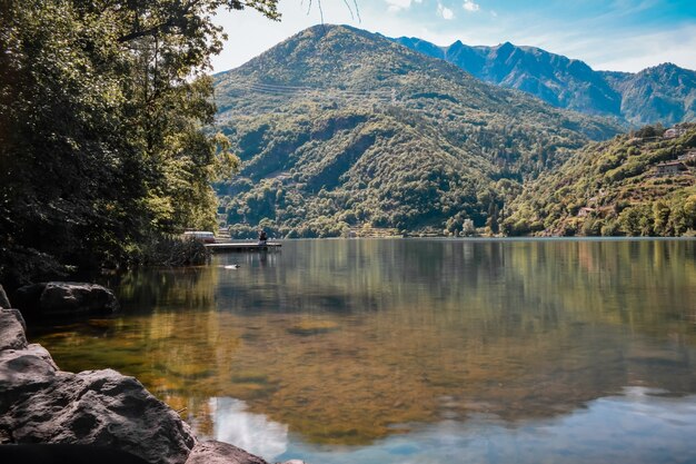 E tolle Aussicht auf den See Moro