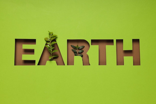 Earth Day Environment Konzept und Eco-Konzept