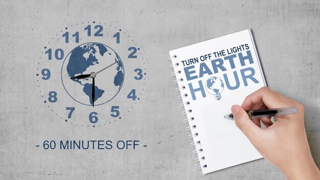 Earth Hour-Konzept