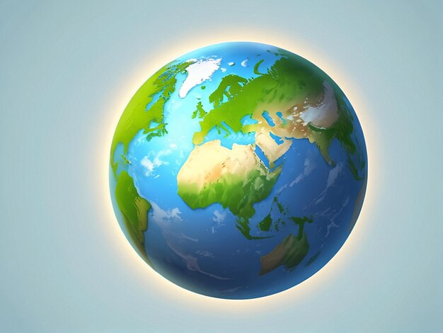 Earths Beauty Gráfico vetorial simplificado para a celebração do Dia da Terra