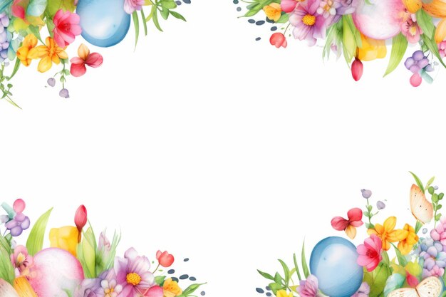 Easter Delight Vibrant 32 Border Clipart para projetos perfeitos