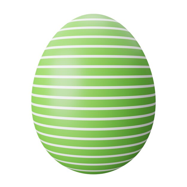 Foto easter egg isoliert 3d-render-illustration