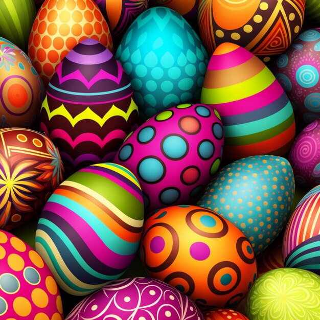 Foto easter eggs background