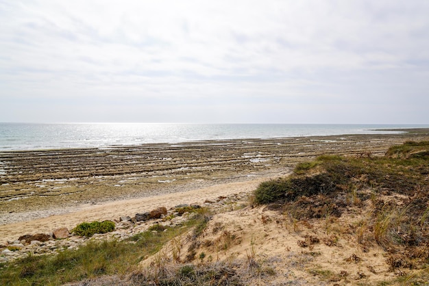 Ebbe Atlantikküste in Vendée Frankreich in der Nähe von Saint Vincent sur Jard