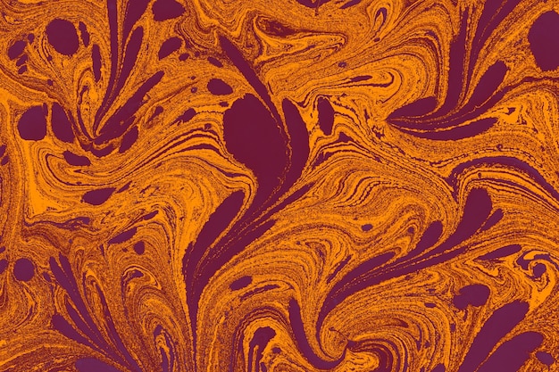 Ebru-Marmor-Blumenmuster Einzigartige Kunst Flüssiger Marmorierungs-Texturhintergrund