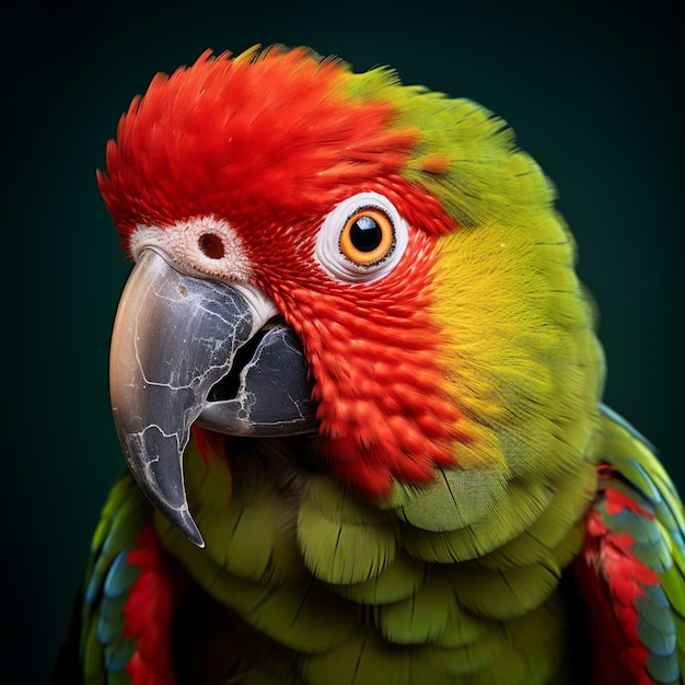 Echte Fotos von Papageien sind sehr detailliert