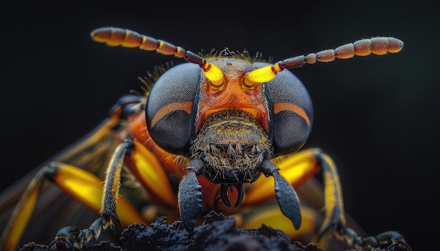 Echte Glühwürmchen-Makro-Nuture durch AI-generiertes Bild