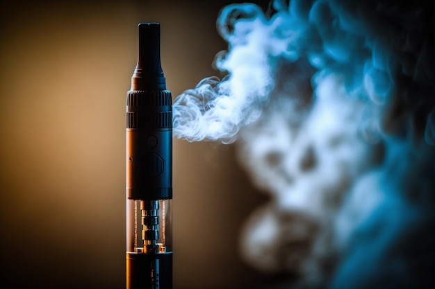 Ecigarettes coloridos para vaping e várias frutas O símbolo do dispositivo vape Ecigarette Store para vaping Problema e dependência de nicotina Stop O clube de vapor e fumaça